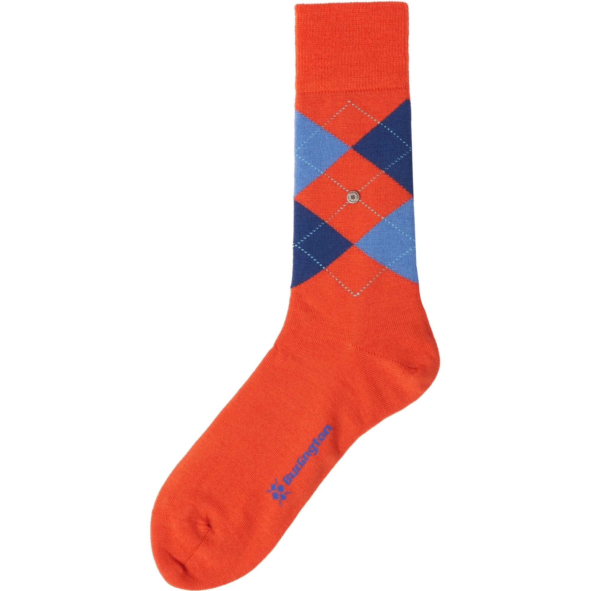 Burlington Socks Edinburgh Socks - Orange & Blue