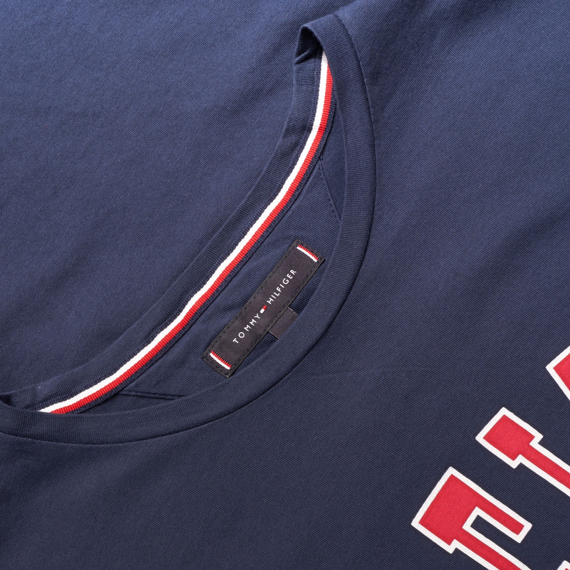 Tommy Hilfiger College Logo T-Shirt - Black Iris