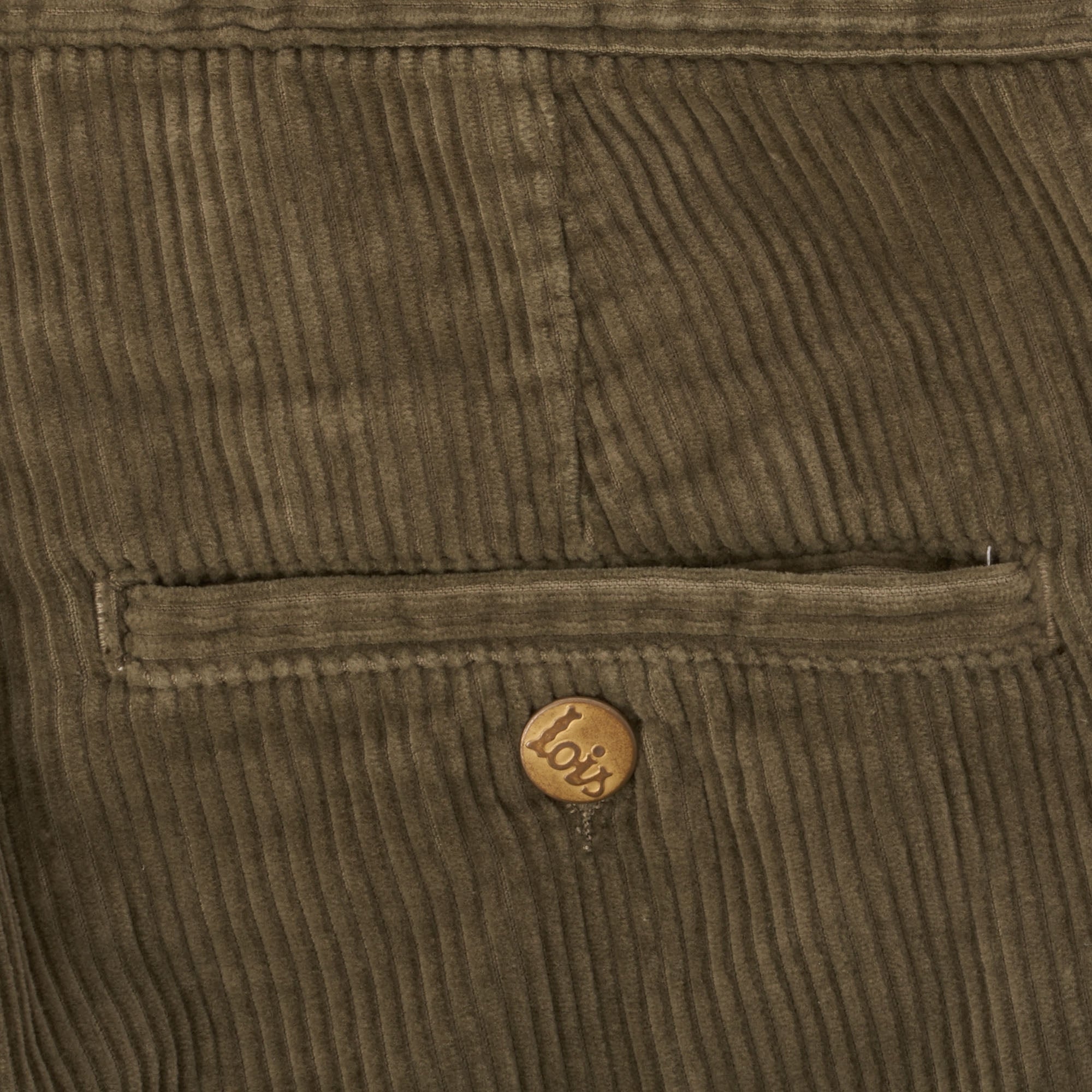 Lois Jeans Sixto Jumbo Cord Trousers - Khaki