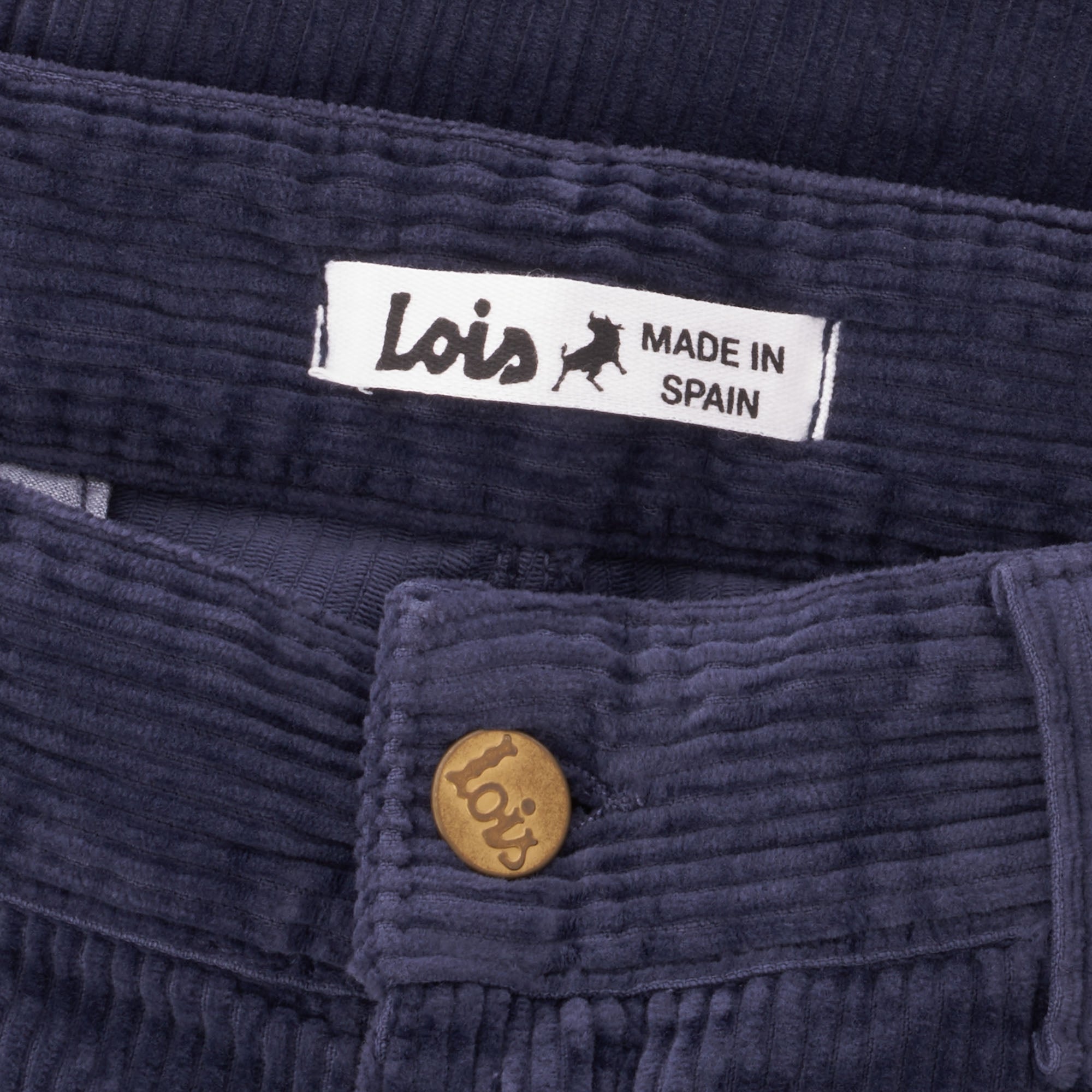 Lois Jeans Sixto Jumbo Cord Trousers - Night Blue