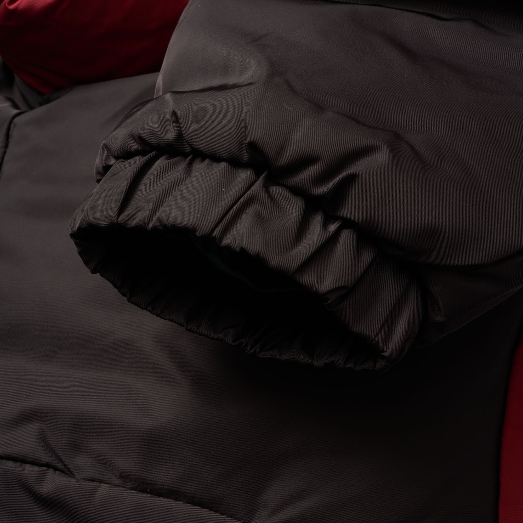 Fila Vintage Neo Colour Blocked Puffa Jacket - Black, Tibetan Red, White & Atlantic Deep