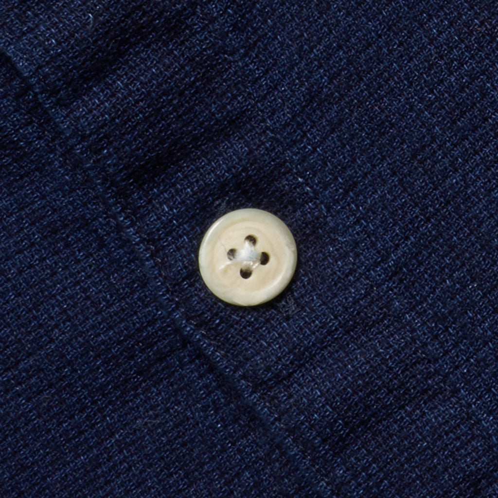 Oliver Spencer Grandad Shirt - Kildale Indigo Rinse