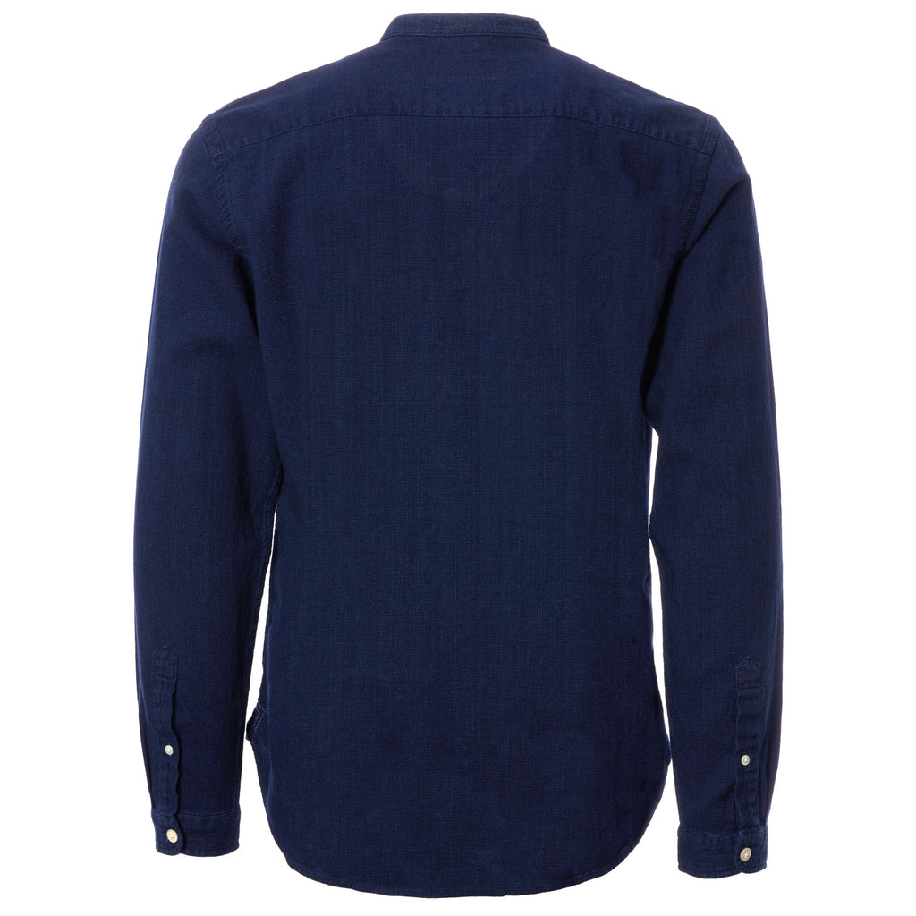 Oliver Spencer Grandad Shirt - Kildale Indigo Rinse