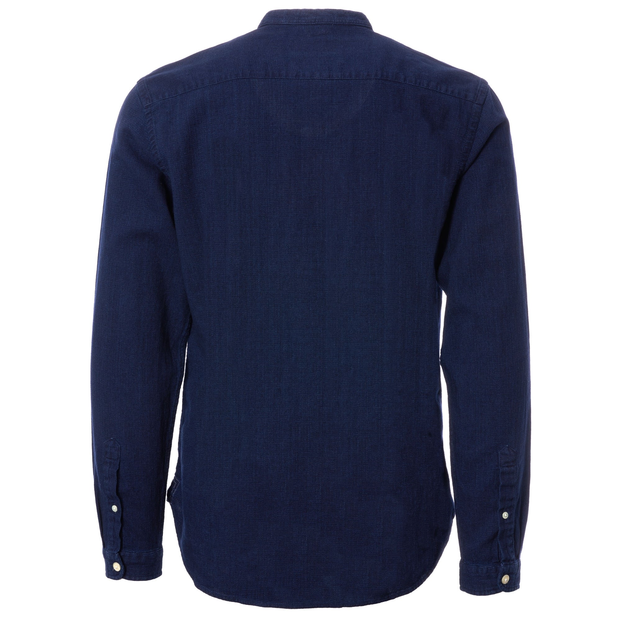 Oliver Spencer Grandad Shirt - Kildale Indigo Rinse