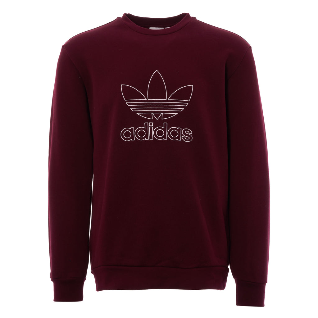 Adidas Originals Outline Logo Sweatshirt - Maroon