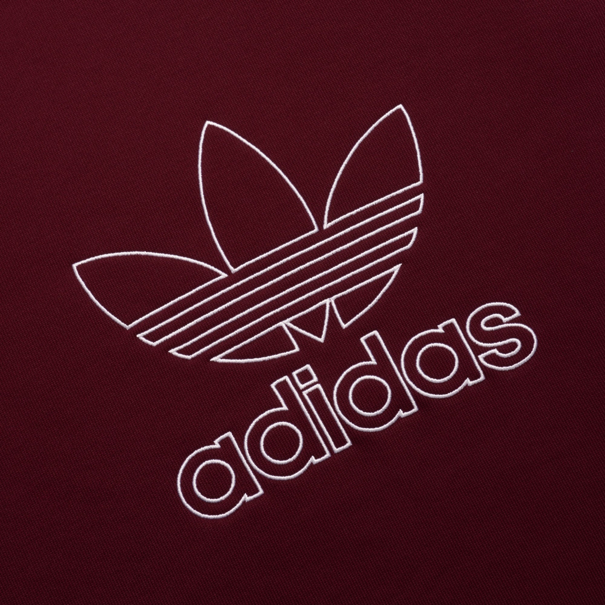 Adidas Originals Outline Logo Sweatshirt - Maroon
