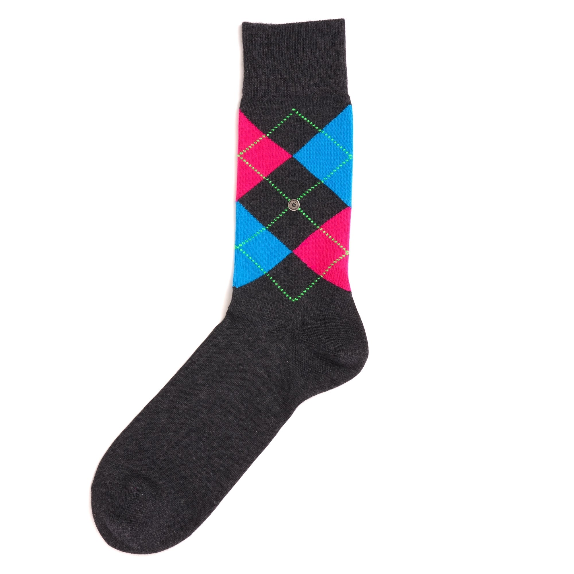 Burlington Socks King Socks - Grey & Pink