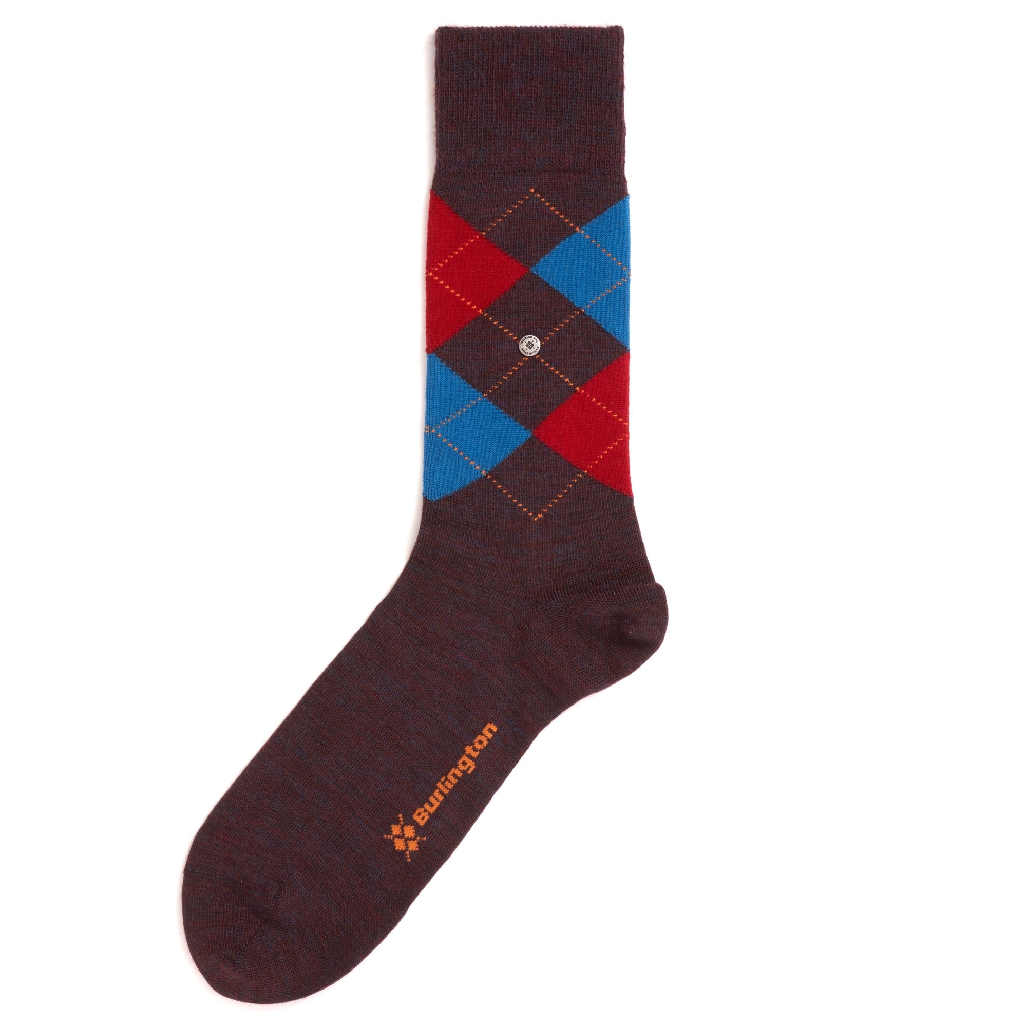 Burlington Socks Melange Edinburgh Socks - Brown Marl