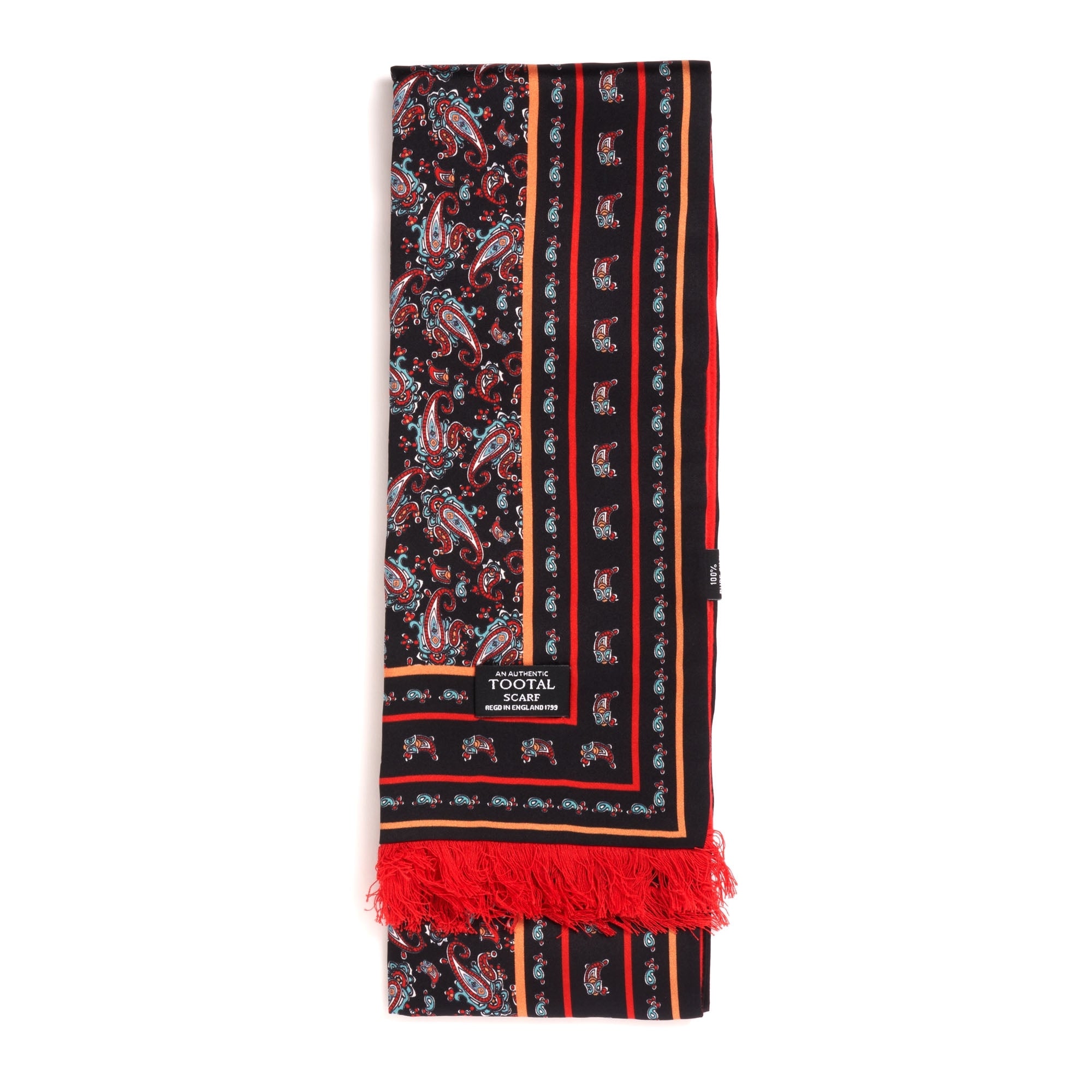 Tootal Vintage Bordered Paisley - Red