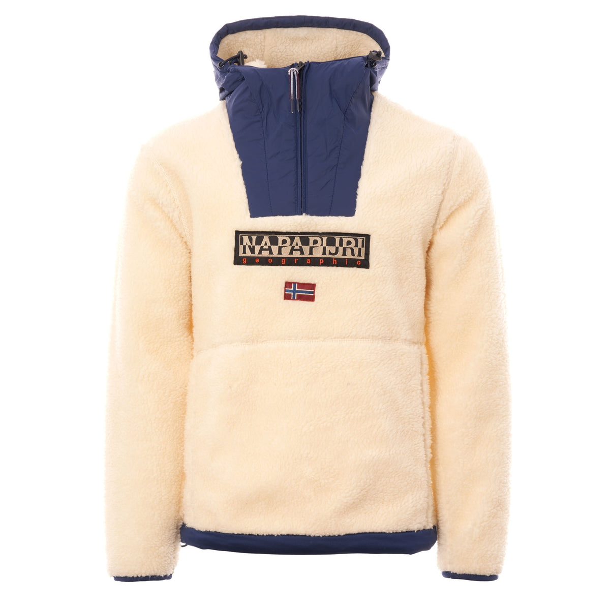 Napapijri Teide Fleece Hoodie - New Milk – Stuarts London