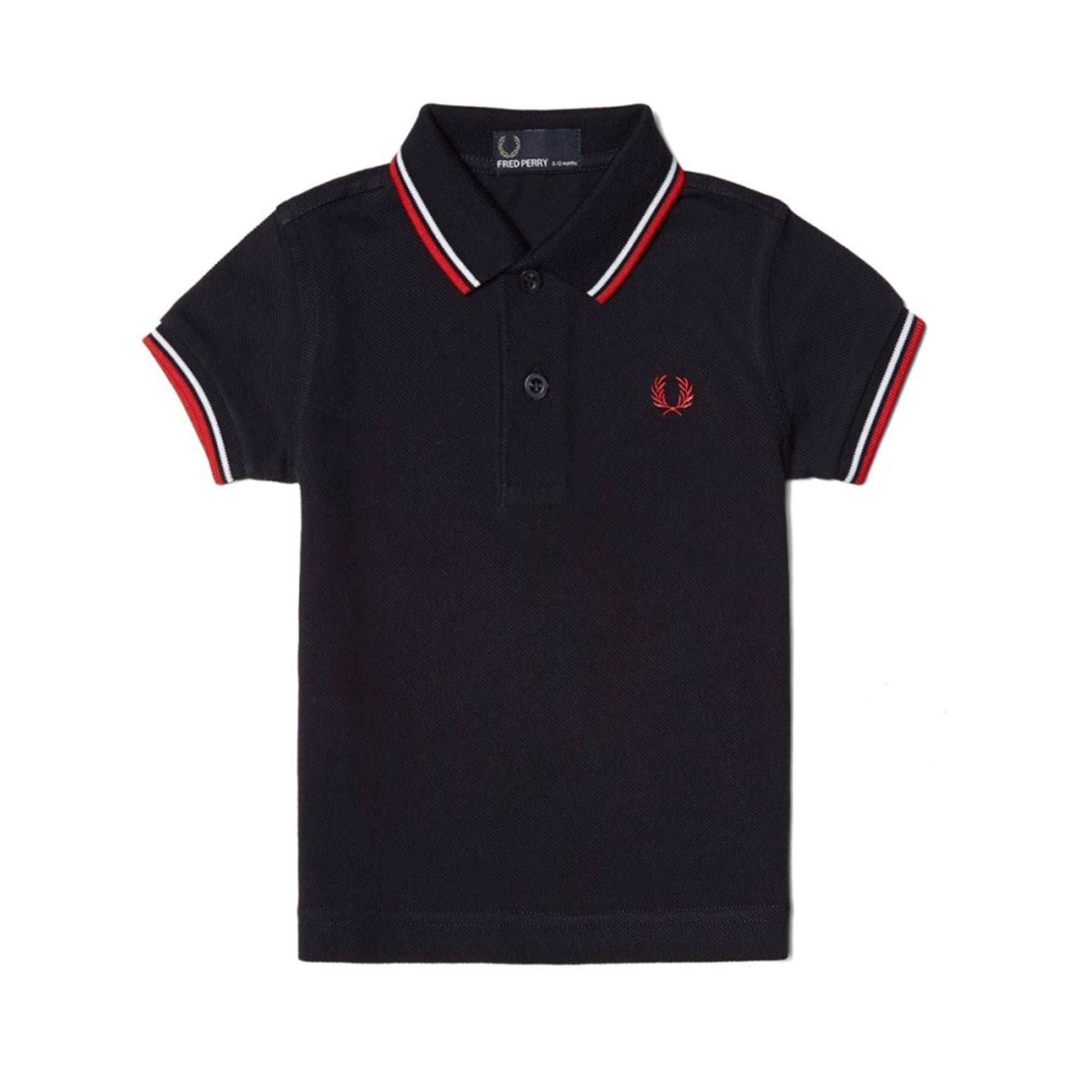 My First Fred Perry Shirt - Navy, White & Red
