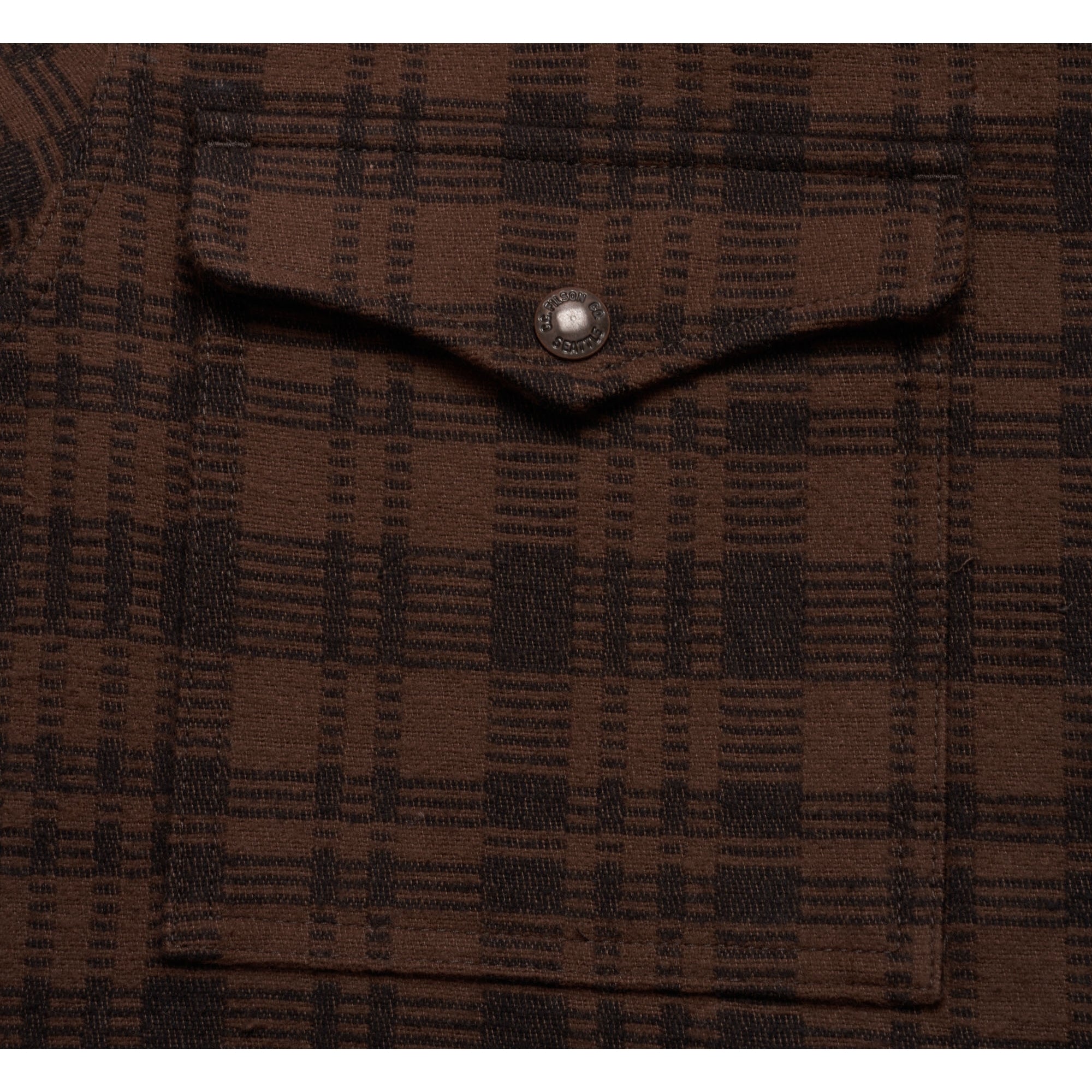 Filson Beartooth Jac-Shirt - Dark Brown & Charcoal