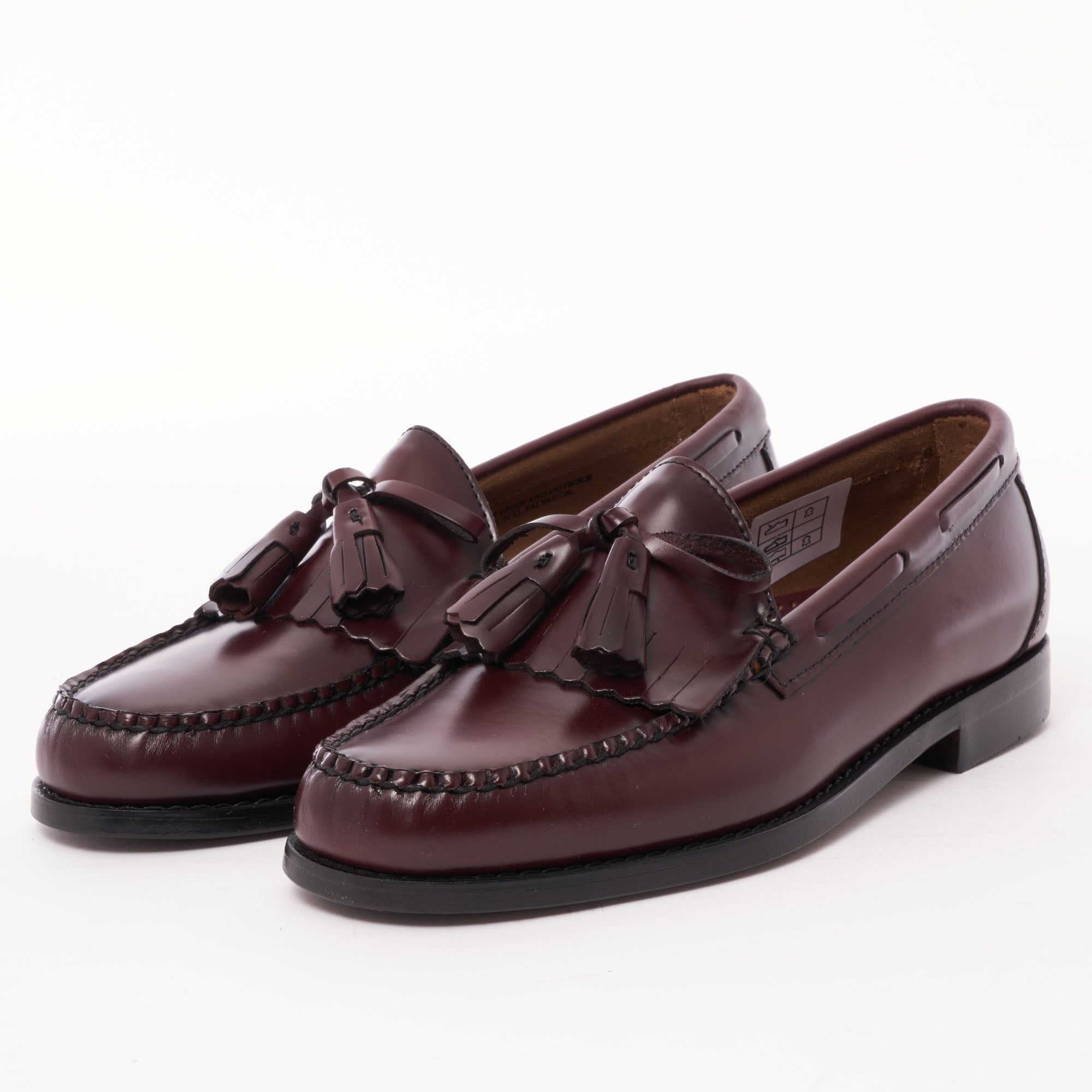 G.H. Bass Weejun Layton Moc Kiltie Tassle Loafers - Wine