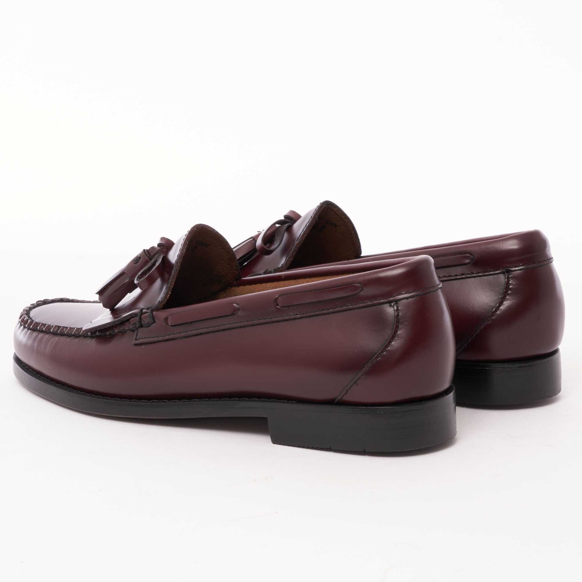G.H. Bass Weejun Layton Moc Kiltie Tassle Loafers - Wine