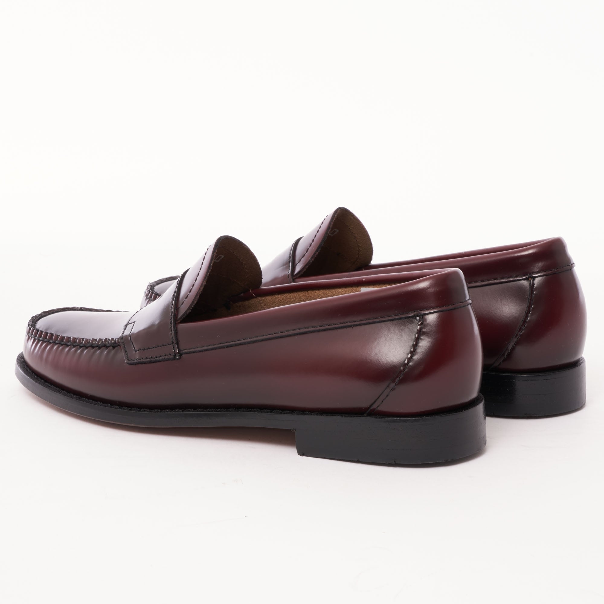 G.H. Bass Weejun Logan Polished Leather Loafer - Wine – Stuarts London