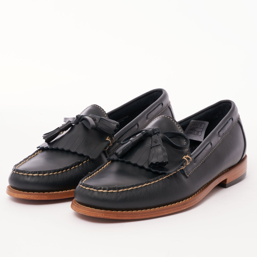 G.H. Bass Weejun Layton Pull Up Kiltie Loafers - Navy