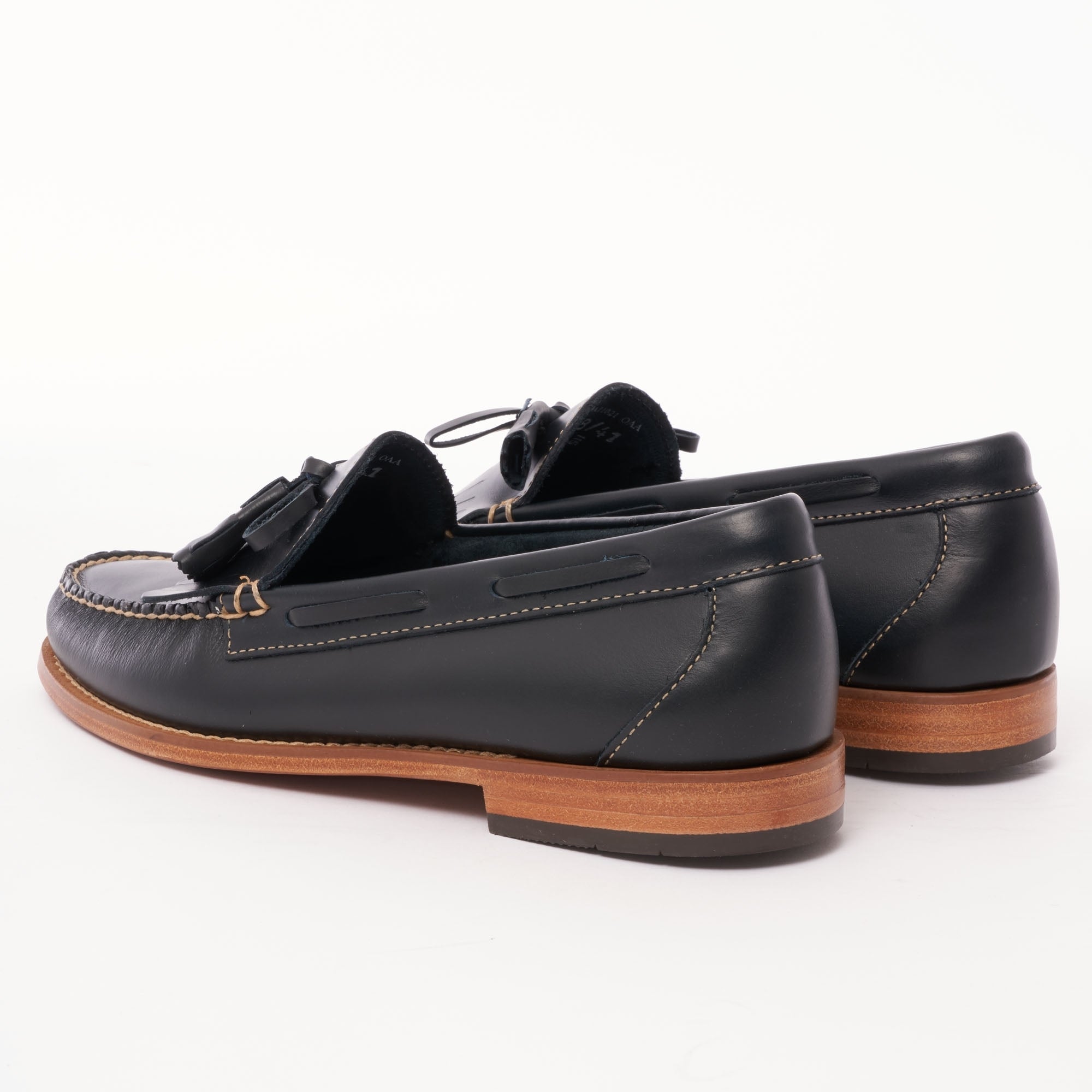 G.H. Bass Weejun Layton Pull Up Kiltie Loafers - Navy