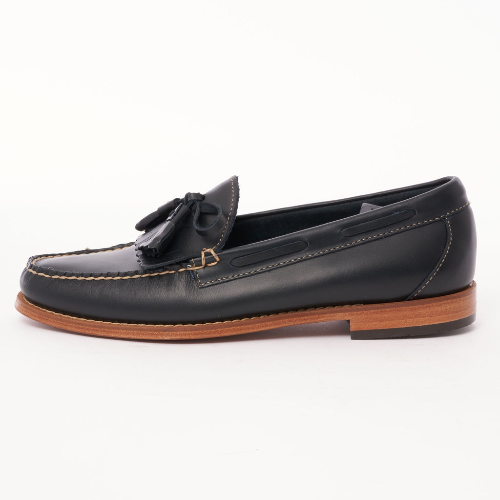 G.H. Bass Weejun Layton Pull Up Kiltie Loafers - Navy
