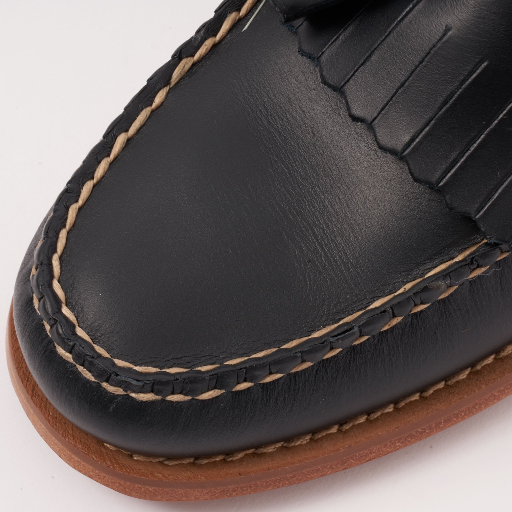 G.H. Bass Weejun Layton Pull Up Kiltie Loafers - Navy