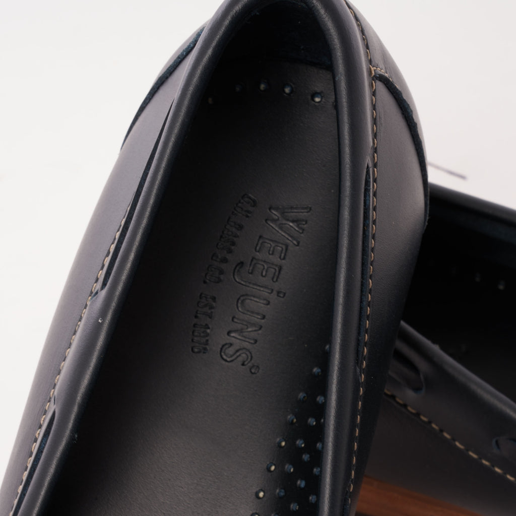 G.H. Bass Weejun Layton Pull Up Kiltie Loafers - Navy