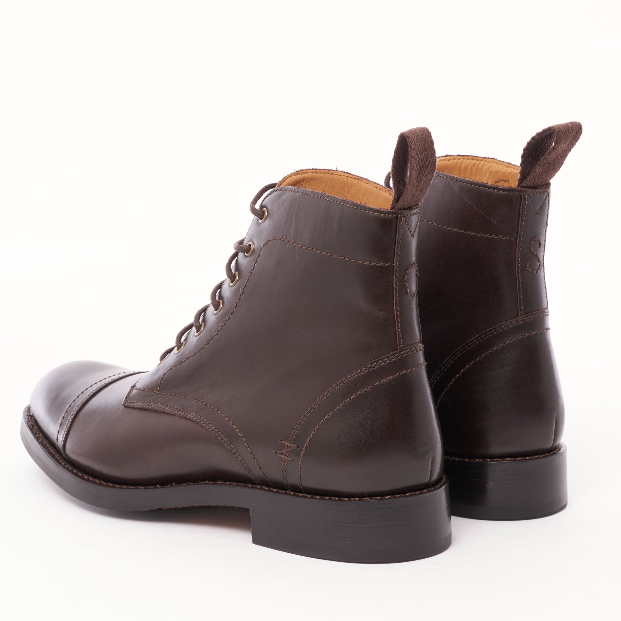 Oliver Sweeney Braun Leather Boots - Dark Brown