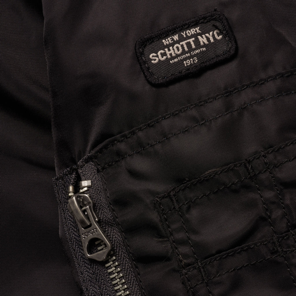 Schott NYC Ohara Flight Jacket - Black