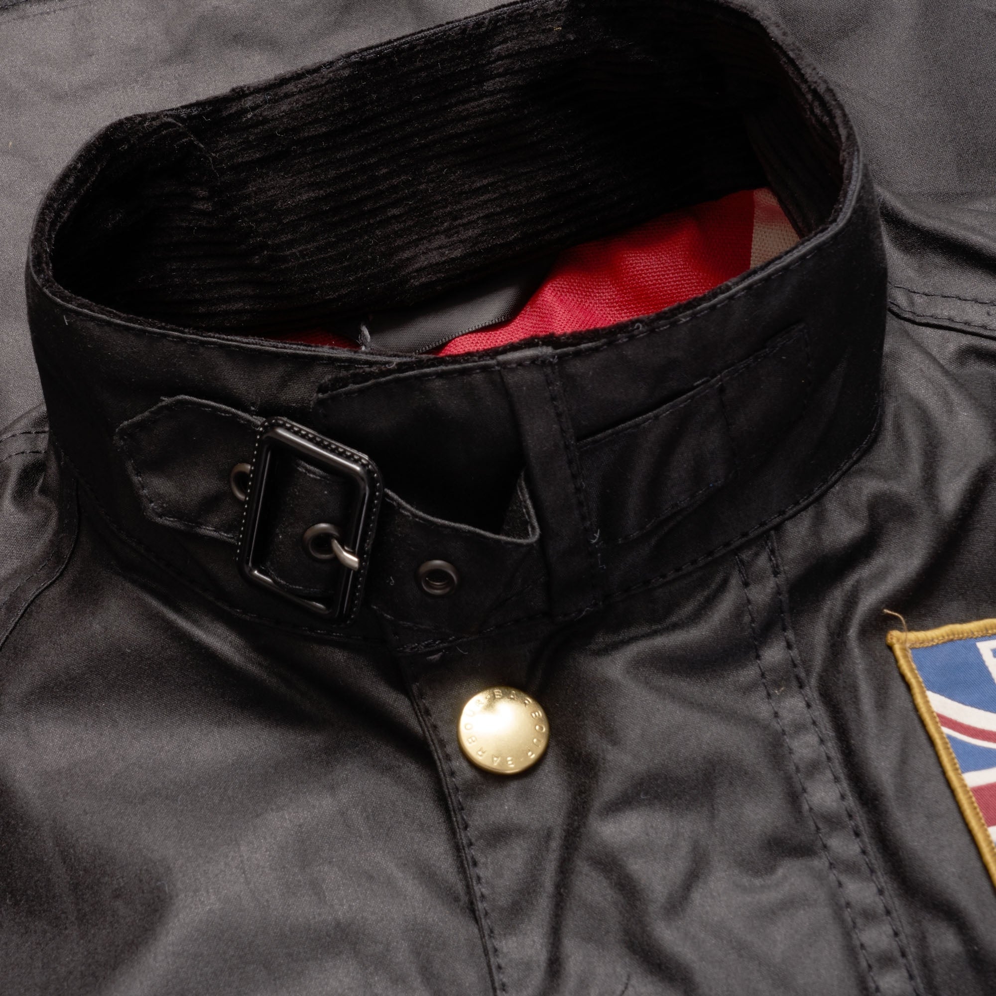 Barbour International Union Jack Wax Jacket - Black – Stuarts London