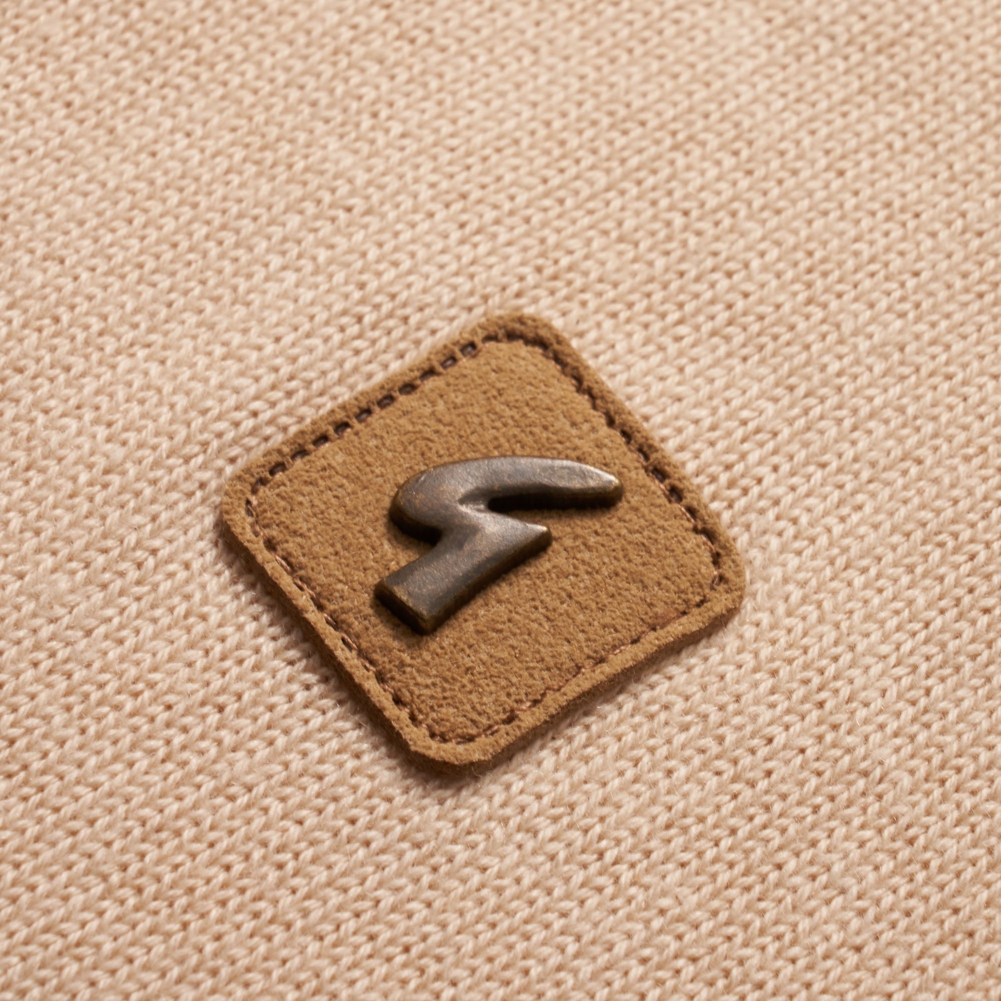 Gabicci Vintage Francesco Knitted Polo Shirt - Oat