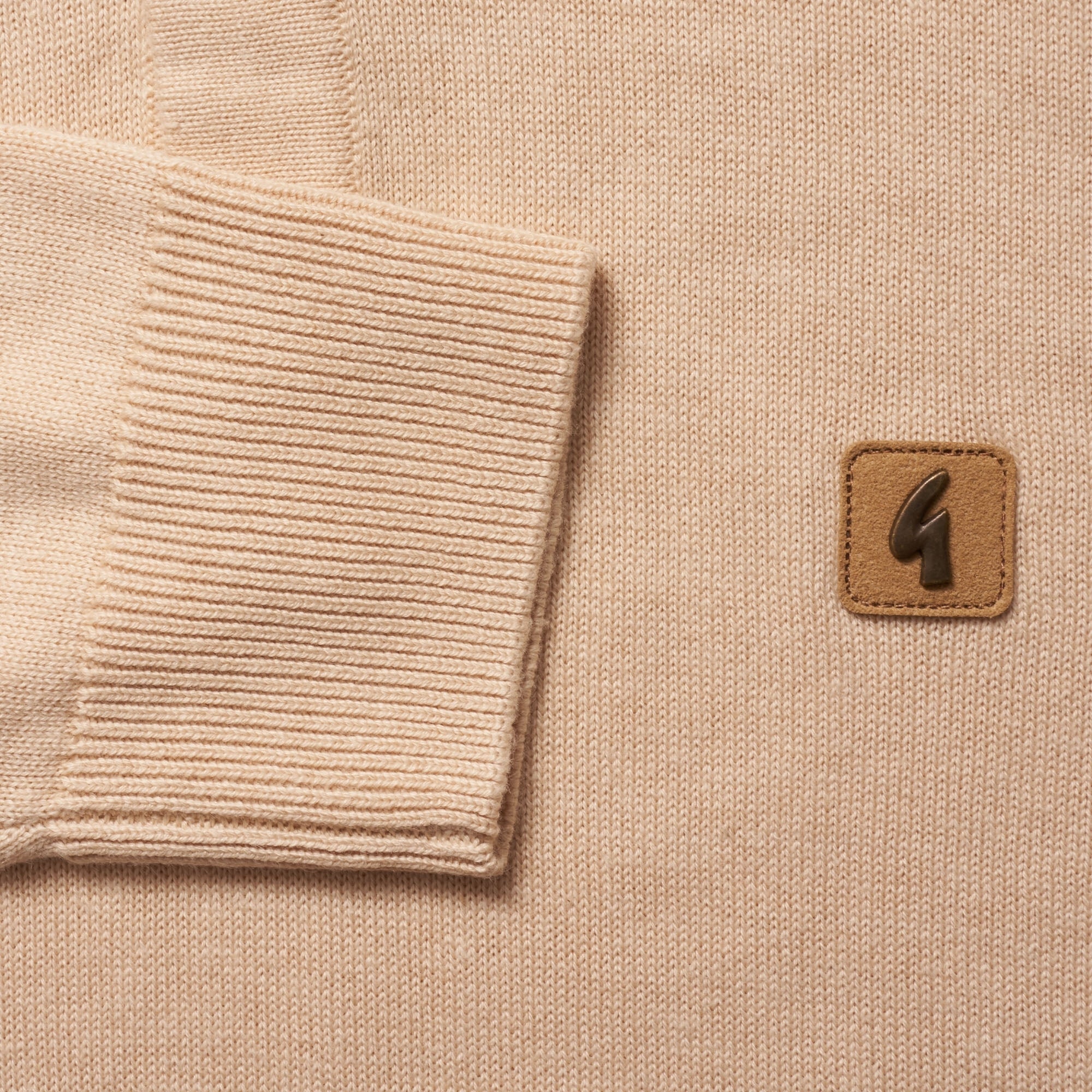 Gabicci Vintage Francesco Knitted Polo Shirt - Oat