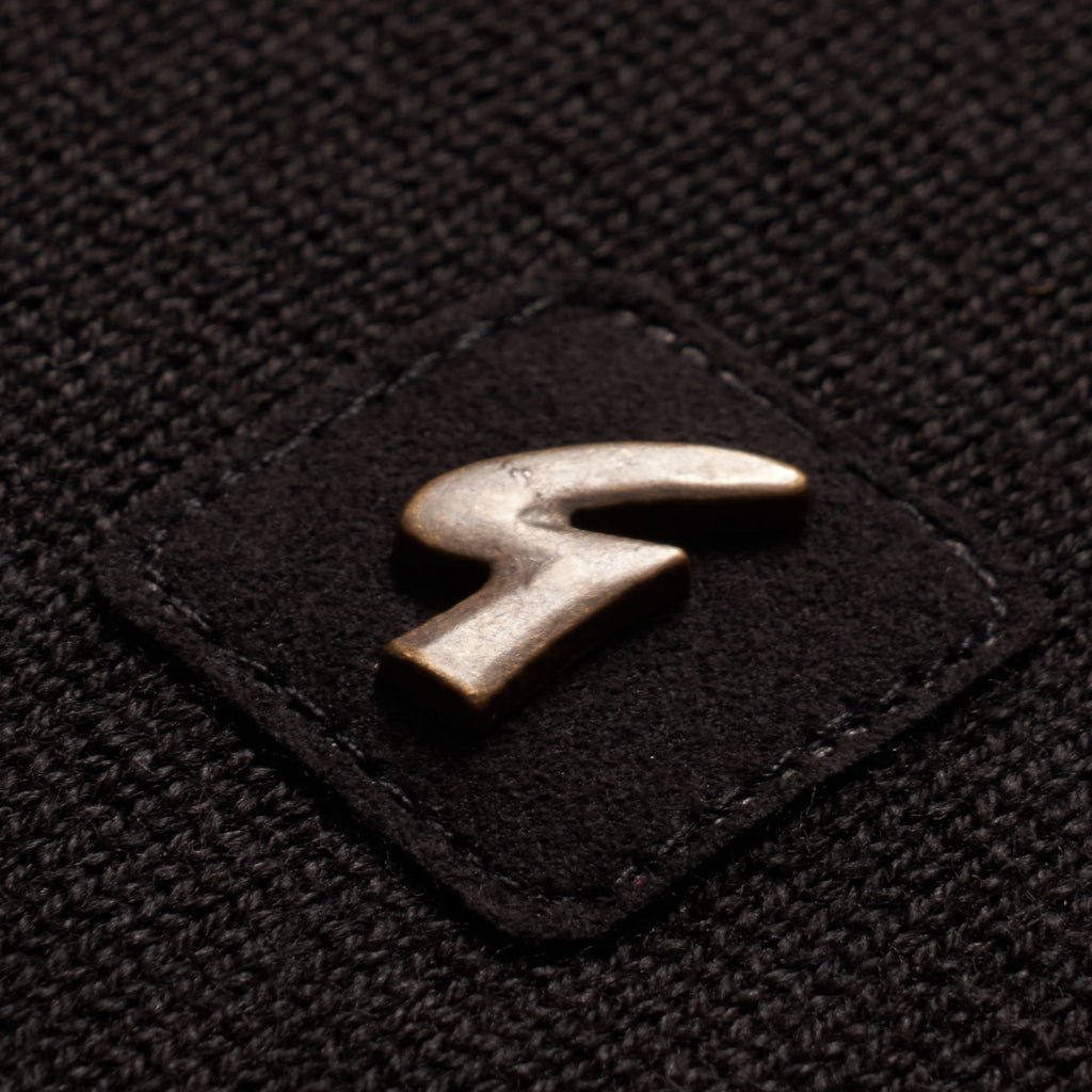 Gabicci Vintage Duke Mock Turtle Neck Jumper - Black