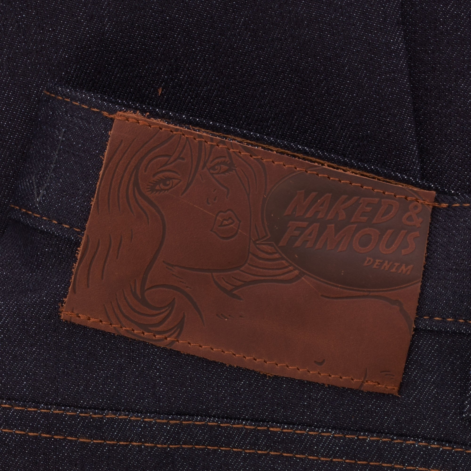 Naked and Famous Denim Super Guy Stretch Selvedge Denim Jeans - Night Shade