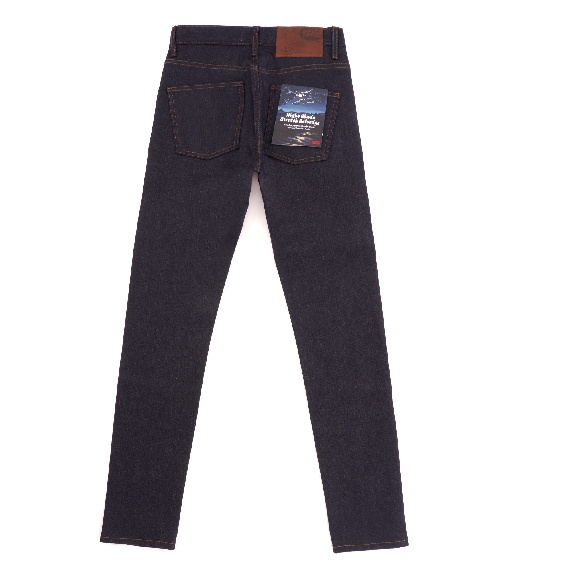 Naked and Famous Denim Super Guy Stretch Selvedge Denim Jeans - Night Shade
