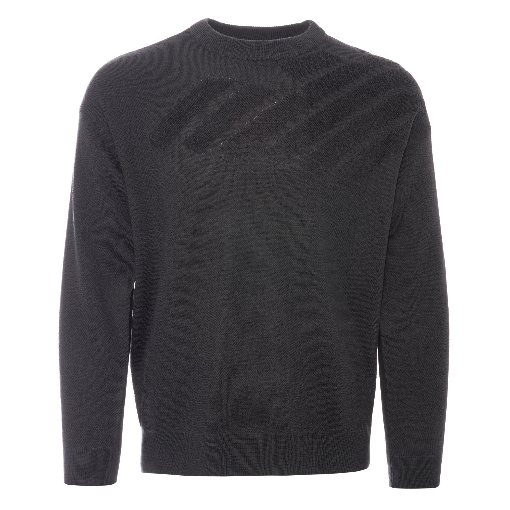 Emporio Armani Off Centre Logo Jumper - Grey