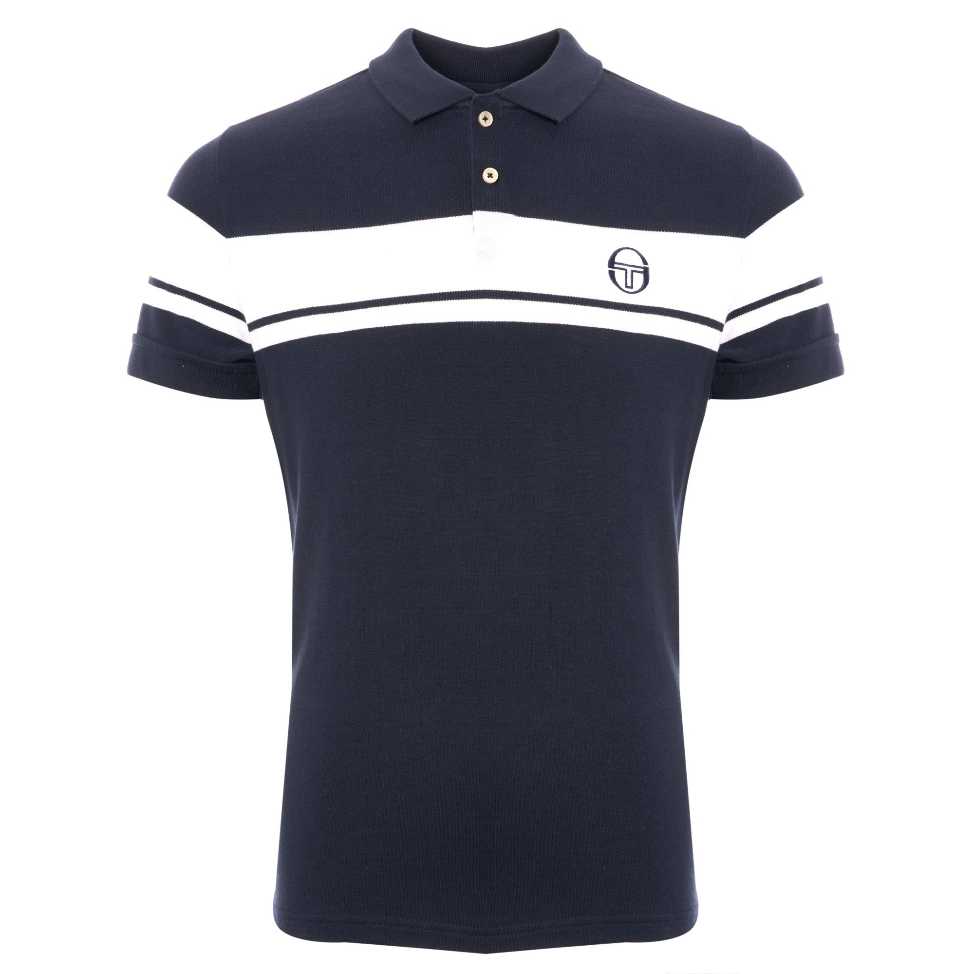Sergio Tacchini Young Line Polo Shirt - Navy & White