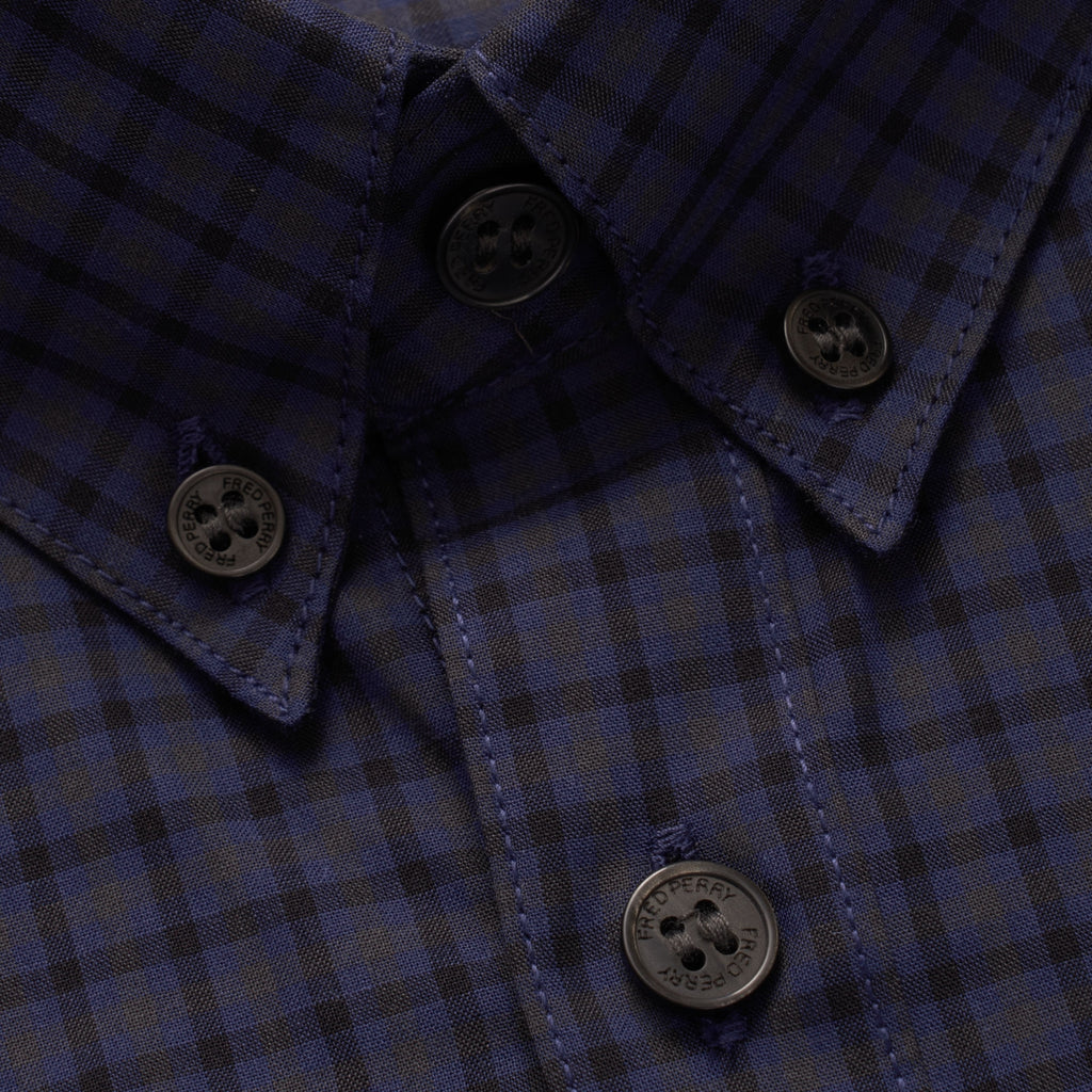 Fred Perry Gingham Shirt - Victoria Blue