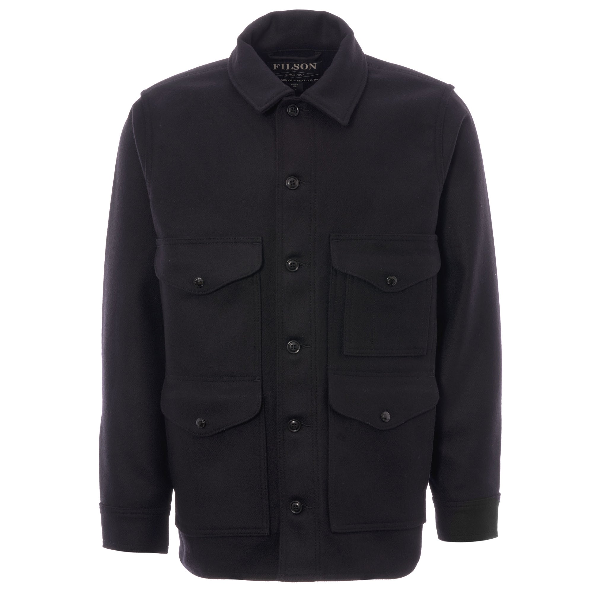 Filson Mackinaw Wool Cruiser Jacket - Dark Navy