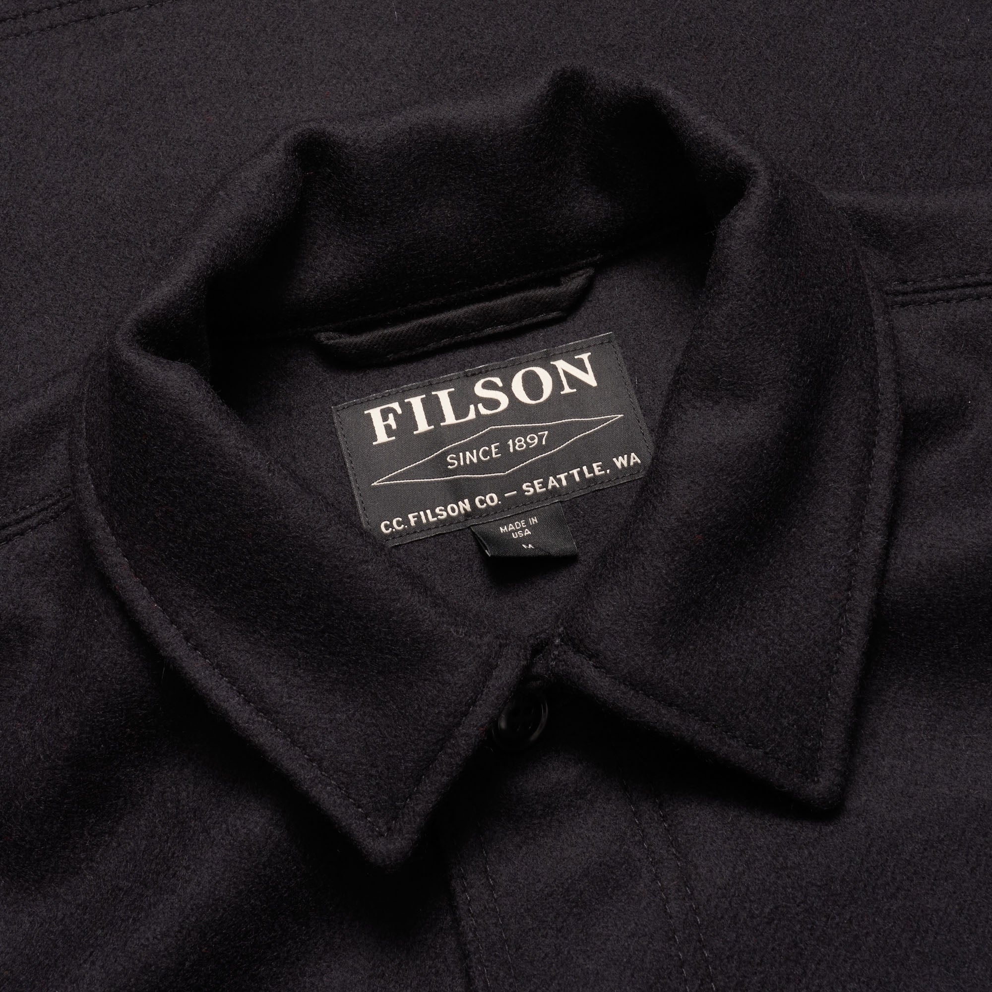 Filson Mackinaw Wool Cruiser Jacket - Dark Navy