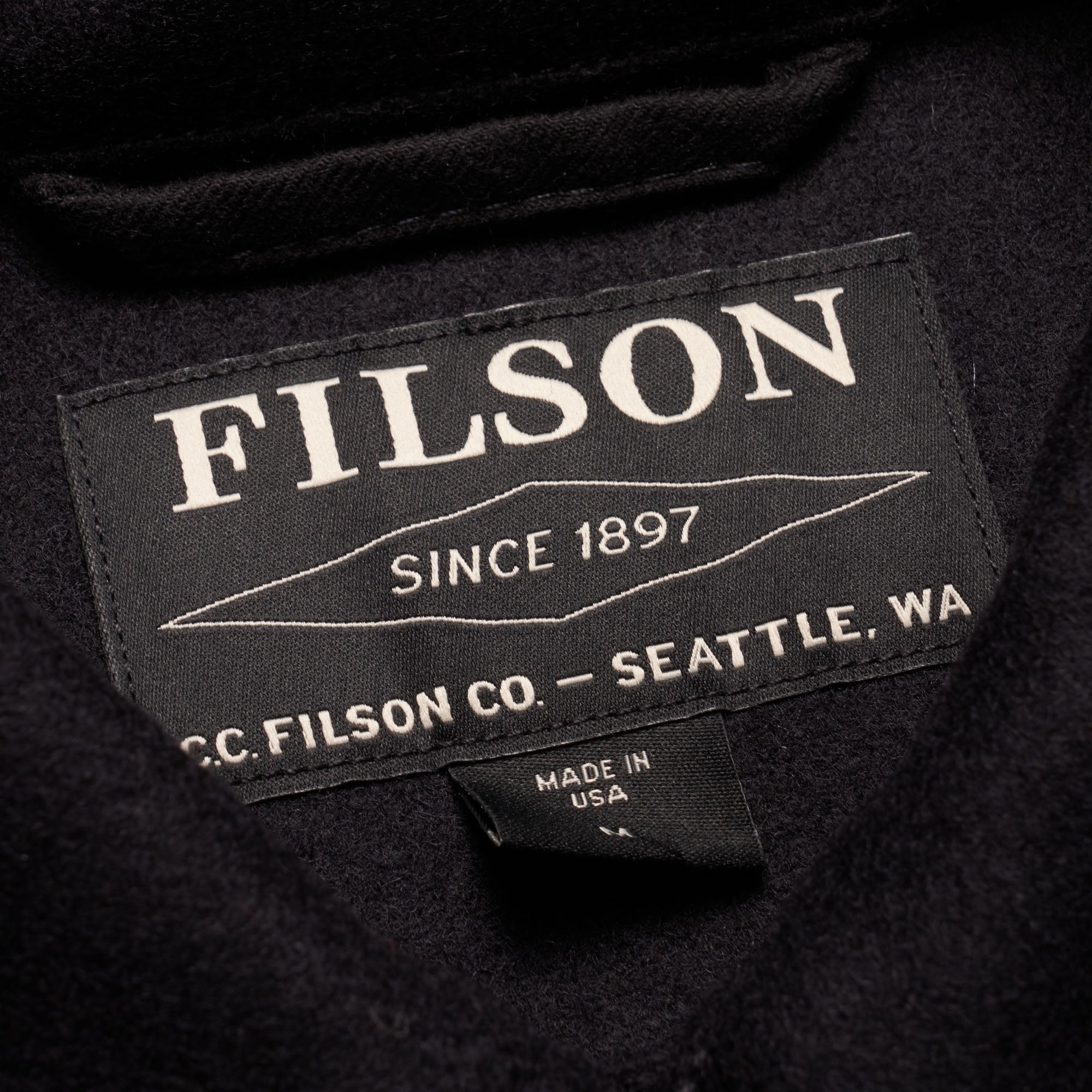 Filson Mackinaw Wool Cruiser Jacket - Dark Navy