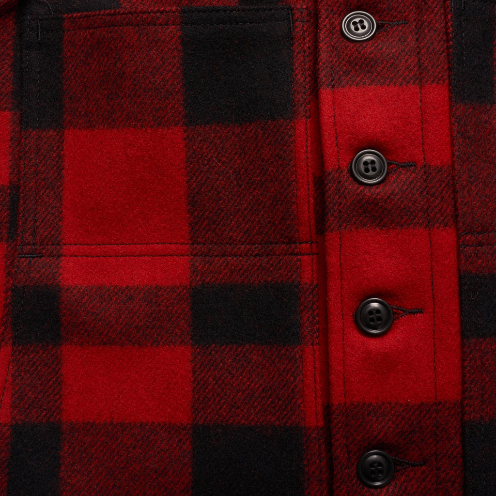 Filson Mackinaw Wool Vest - Red & Black