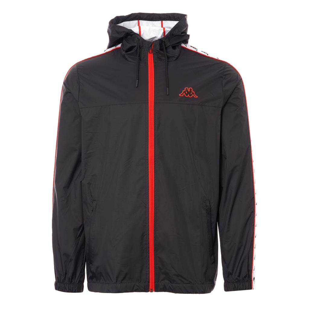Kappa Dawson Jacket - Black & Red
