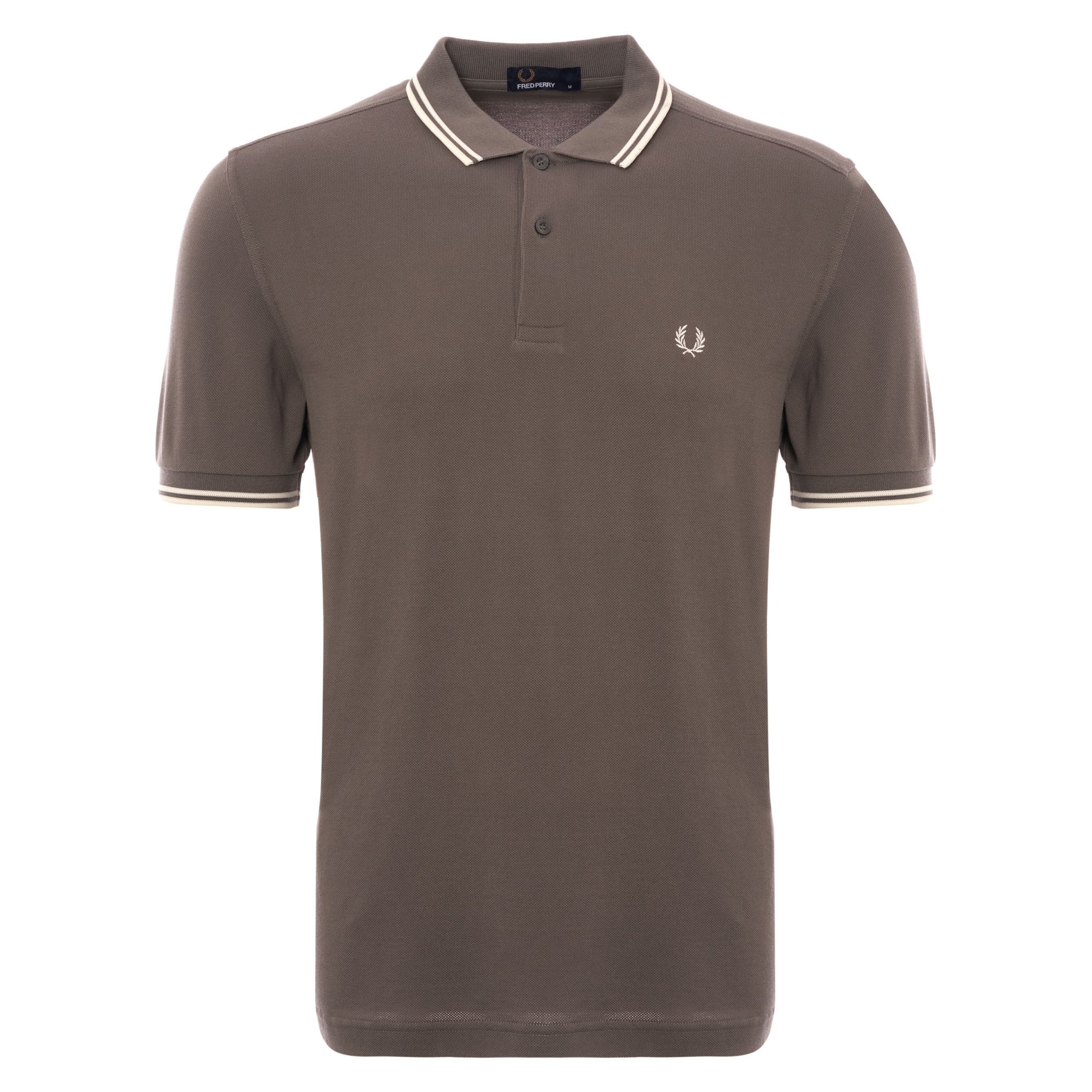 Fred Perry M3600 Twin Tipped Polo Shirt - Mid Grey