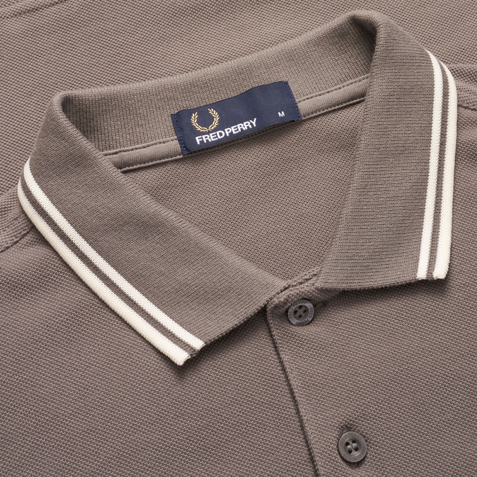 Fred Perry M3600 Twin Tipped Polo Shirt - Mid Grey