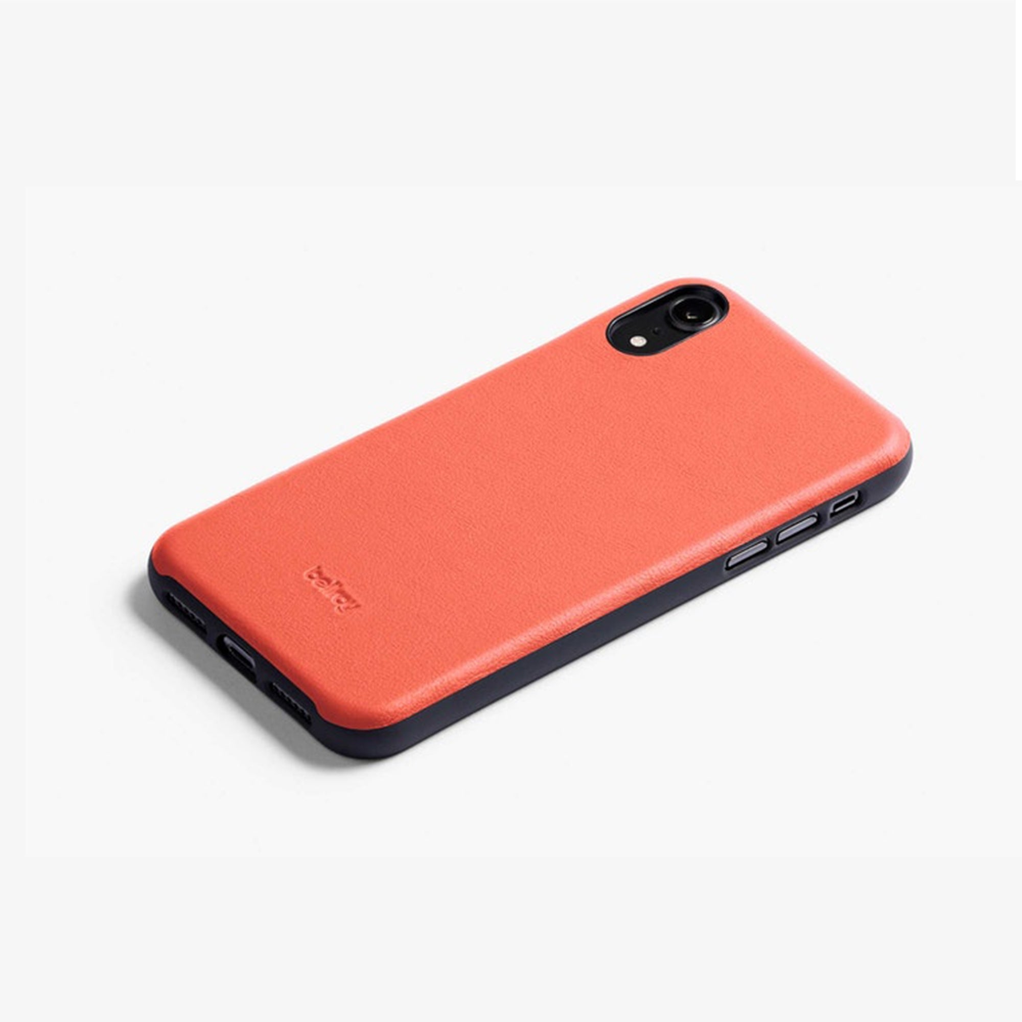 iPhone Xs Max Leather Phone Case - Coral