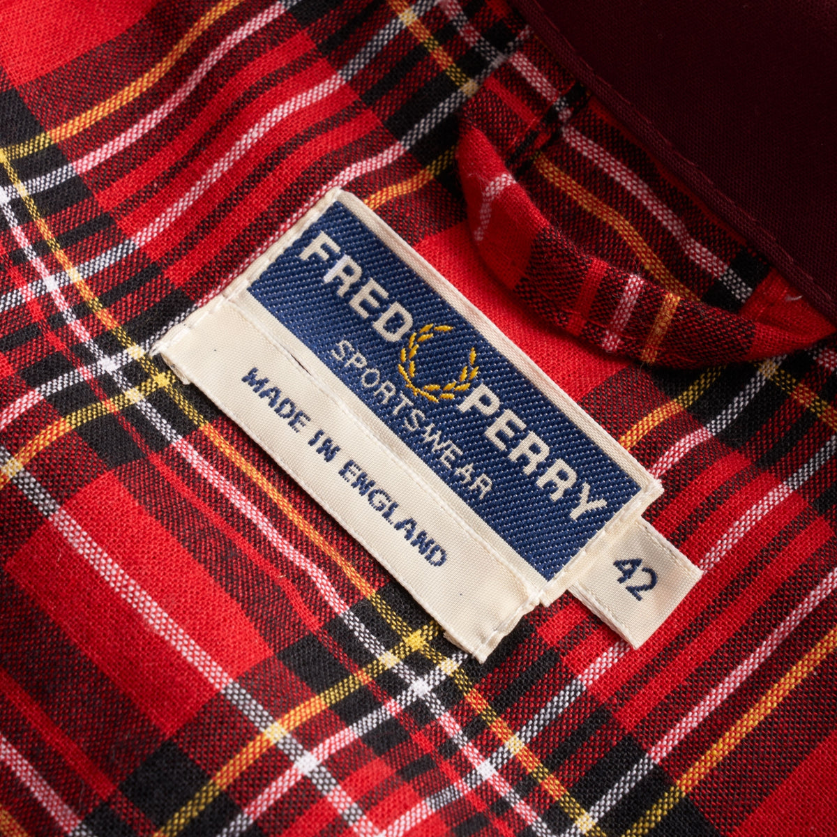 Fred Perry Reissues Made In England Harrington Jacket - Maroon 