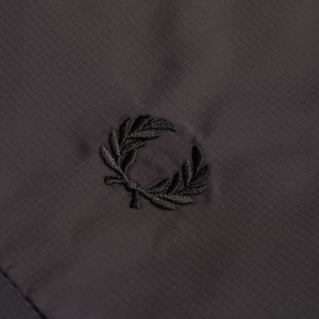 Fred Perry Half Zip Utility Jacket - Black