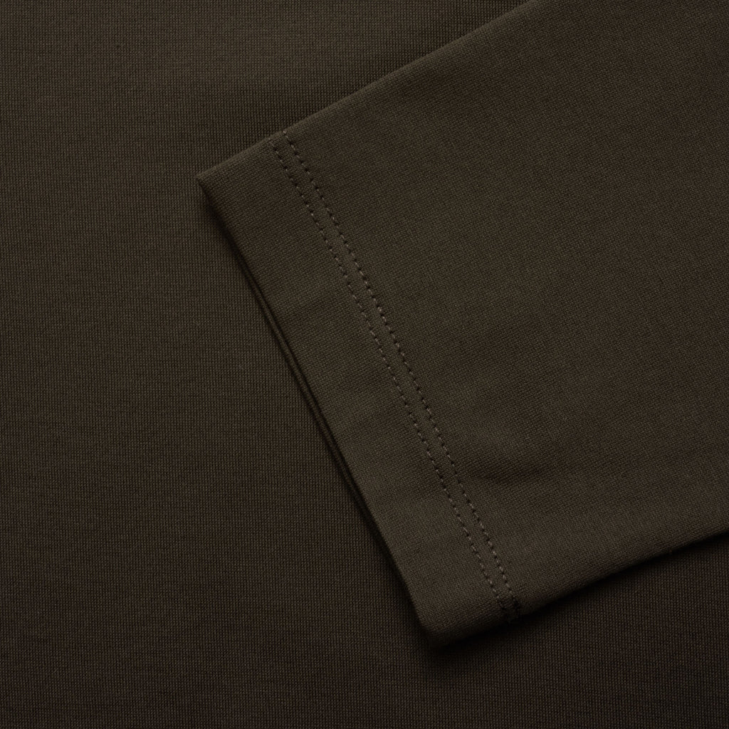 HUGO Dalander Long Sleeve Polo Shirt - Dark Green