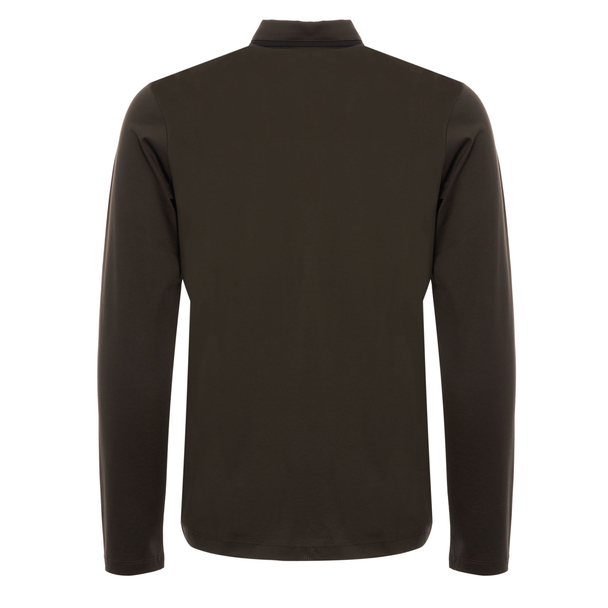 HUGO Dalander Long Sleeve Polo Shirt - Dark Green