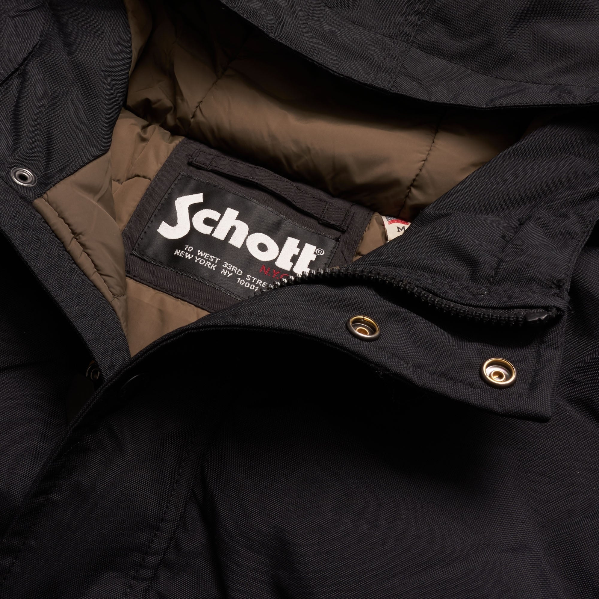 Schott NYC Husky 18 Smock Jacket - Black