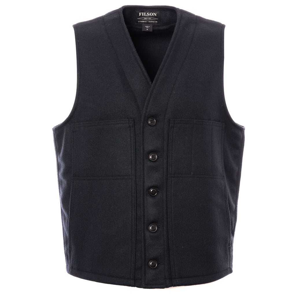 Filson Mackinaw Wool Vest - Navy