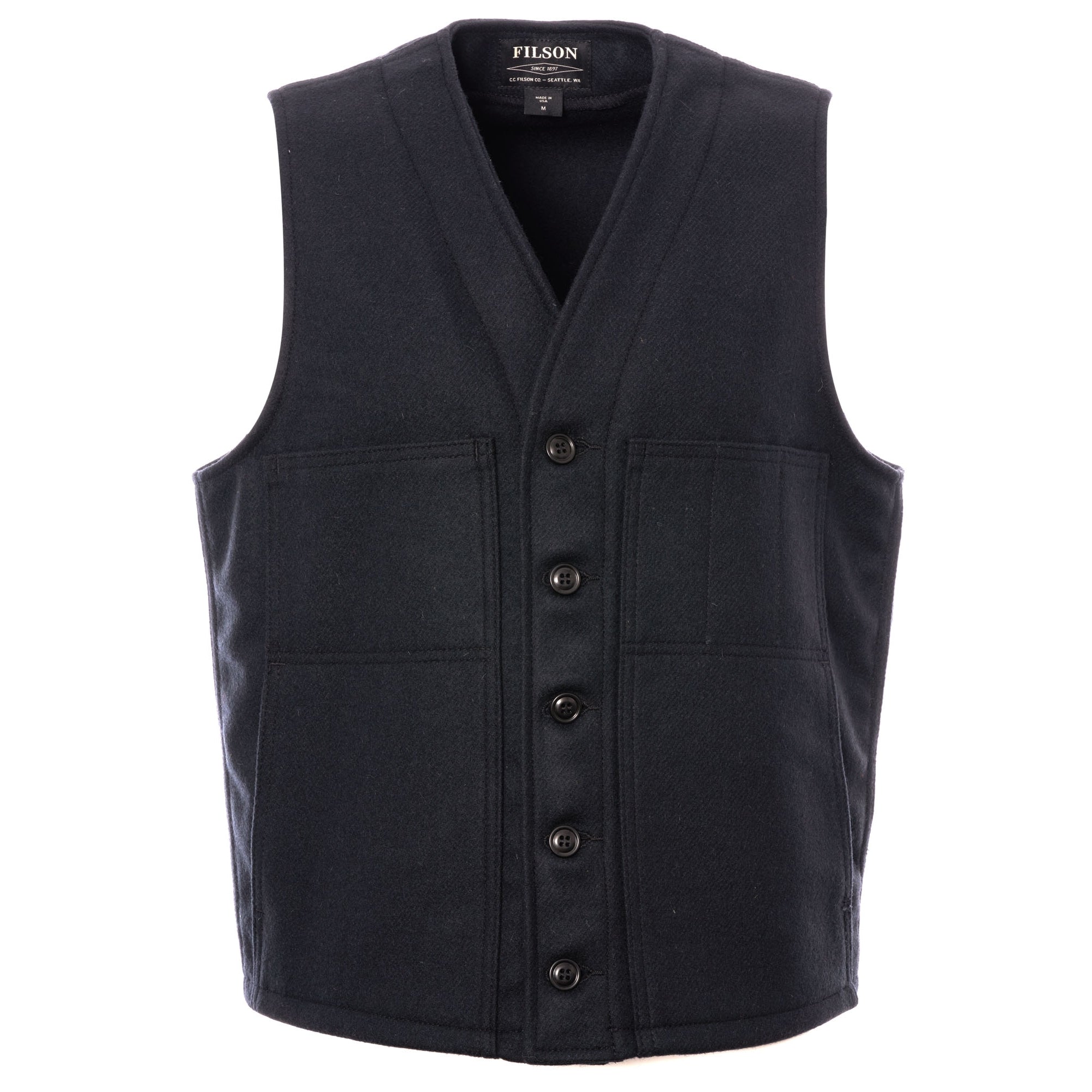 Filson Mackinaw Wool Vest - Navy